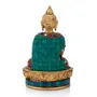 BUDDHA TIBETAN RELIGIOUS GOODS Brass Dharmachakra Buddha Statue Tibetan Shakyamuni Lotus Sitting Sculpture Fengshui Home Dcor Showpiece, 2 image