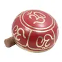 TIBETAN RITUAL CURTAIN Tibetan Relaxing Om Singing Bowl/Cushion/Mallet (Red), 3 image