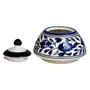 JAIPUR BLUE POTTERY Ceramic Handmade Dahi Jars (Purple), 3 image