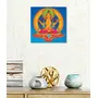 THANGKA PAINTING Thangka Canvas Painting | Consort Brocade with Vajrasattva | Buddhism Art | Traditional Art Painting for Home dcor|Size - 13X13 Inches.h312, 3 image