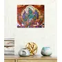 THANGKA PAINTING Thangka Canvas Painting for Home Living Room Hall Bedroom | Green Tara Goddess Traditional Painting for Home Decor | Size-13X11 Inches, 4 image