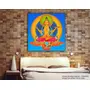 THANGKA PAINTING Thangka Canvas Painting | Consort Brocade with Vajrasattva | Buddhism Art | Traditional Art Painting for Home dcor|Size - 13X13 Inches.h312, 2 image