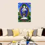 THANGKA PAINTING Thangka Canvas Painting | Dancing Lord Avalokiteshvara | Buddhism Art| Traditional Art Painting for Home dcor|Size - 13X9 Inches.h411, 3 image
