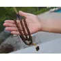 TIBETAN RITUAL CURTAIN Natural Rudraksha Mala/Rosary 108 Beads/Free Pouch (Rudraksha), 5 image