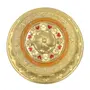 TIBETAN RITUAL CURTAIN Tibetan Prayer Wheel Solid Brass Heavy Duty Table Top Om Mani Padme Hum (Medium Gold), 3 image
