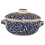 JAIPUR BLUE POTTERY Ceramic Serving Casserole Set of 3 | Serving Bowls With Lids (Set of 3)| 100% Microwave Safe | Sky Blue 3 Serve Casserole Set(1250 ml 900 ml 600 ml), 3 image