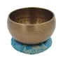 Silk Brocade Ring Cushion Pillow for Tibetan Singing Bowl Hand Made Nepal (Turquoise), 2 image