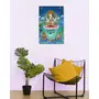 THANGKA PAINTING Thangka Canvas Painting | Lord Avalokiteshvara in Heaven | Buddhism Art| Traditional Art Painting for Home dcor|Size - 13X9 Inches.h284, 4 image