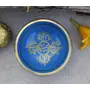 TIBETAN RITUAL CURTAIN Tibetan Meditation Om Mani Singing Bowl / Cushion / Mallet (Turquoise), 4 image