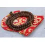 TIBETAN RITUAL CURTAIN Natural Rudraksha Mala/Rosary 108 Beads/Free Pouch (Rudraksha), 2 image