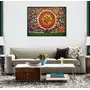 THANGKA PAINTING Madhubani Art Canvas Painting|The Madhubani Colors|Art|Size-36X27 Inches.b381, 3 image
