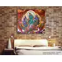 THANGKA PAINTING Thangka Canvas Painting for Home Living Room Hall Bedroom | Green Tara Goddess Traditional Painting for Home Decor | Size-13X11 Inches, 2 image