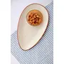 Ceramic Kitchen Crema Almond Platter One piece