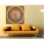 THANGKA PAINTING Mandala Art Canvas Painting | Kalachakra Mandala | Traditional Art Unframed painting for Home dcor|size - 36X36 Inches.p74, 2 image