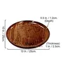 WOOD CRAFTS OF RAJASTHAN Wooden Sheesham PlateServing PlateDinner PlatePizza for Home and Kitchen (Size- 10 Inch)/ 26 cm., 5 image
