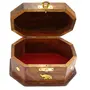 WOOD CRAFTS OF RAJASTHAN Handmade Wooden Jewellery Box for Women Jewel Organizer Elephant Decor 6 Inches, 3 image
