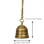 JAIPUR STONE WORK Antique Finish Brass Bell, 4 image