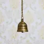 JAIPUR STONE WORK Antique Finish Brass Bell, 2 image
