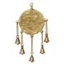 JAIPUR STONE WORK Lord Ganesha Decorative Brass Wall Hanging with 5 Bells Gold One Size (BGG519), 7 image
