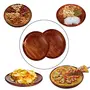 WOOD CRAFTS OF RAJASTHAN Wooden Sheesham PlateServing PlateDinner PlatePizza for Home and Kitchen (Size- 10 Inch)/ 26 cm., 4 image