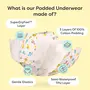 SuperBottoms Padded Underwear | Waterproof Pull up Underwear | Potty Training Pants for Babies | Pull up Unisex Trainers| Padded underwear for toddler | Size 1 (1-2 Years) Jungle Jam, 4 image