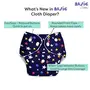 SuperBottoms BASIC Reusable Cloth Diaper with NEW Quick Dry UltraThin pads | 100% cloth Freesize (1 Diaper x 1 insert Pad), 3 image