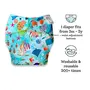 SuperBottoms NEW UNO Freesize Cloth Diaper | Cloth diaper for babies 3M to 3Y | Washable & Reusable cloth diaper | Comes with cloth diaper insert | 1 Diaper and 1 Organic cotton Soaker, 7 image