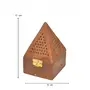 WOOD CRAFTS OF RAJASTHAN Sheesham Wood Agarbatti Pyramid Shape Incense Holder | Dhoop Batti Stand | Wooden Incense Holder, 4 image