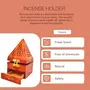 WOOD CRAFTS OF RAJASTHAN Sheesham Wood Agarbatti Pyramid Shape Incense Holder | Dhoop Batti Stand | Wooden Incense Holder, 3 image