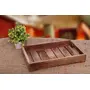 WOOD CRAFTS OF RAJASTHAN Wooden Mango Wood Serving Trays for Dining Tablebrown-11.5x7x1.5 inch, 5 image