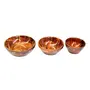 WOOD CRAFTS OF RAJASTHAN Wood Bowls Set - Set of 3 Brown, 3 image