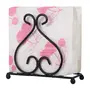 WOOD CRAFTS OF RAJASTHAN Wrought Iron Heart Shape Tissue Holder Paper Towel Holder 4 pic, 2 image