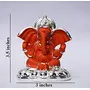 CHURU SILVERWARE Ceramic Lord Ganesh Idol 8x7x7 cm Silver, 4 image