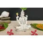 CHURU SILVERWARE Resin Lord Shiva Idol Small White, 2 image