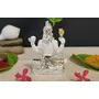 CHURU SILVERWARE Resin Lord Shiva Idol Small White, 3 image