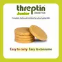 Threptin JUNIOR-Protein Diskettes| Healthy Snacks for Kids - 250g Casein Protein Diskette with Calcium Essential Vitamins Minerals Shankhpushpi and Brahmi-(No Maida)- Kesar Pista|100% Veg, 2 image