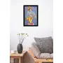 PICHWAI- PAINTED TEMPLE HANGING Pichwai Painting Krishna in Nritya Mudra Photo Frame Size 13.5X19.5 Inches, 2 image