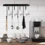 WROUGHT IRON CRAFTS Coffee Mug Rack Form Hand-Forged Cup Holder (17/8 Hooks) Coffee Mug Hangers for Kitchen Organizer and Mug Hangers for The Wall, 2 image