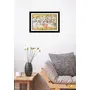 PICHWAI- PAINTED TEMPLE HANGING Pichwai Painting Krishna's Herd of Cows in Gokul Photo Frame Size 19.5X13.5 Inches, 2 image