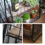 WROUGHT IRON CRAFTS Wrought Iron Double-Layer Multipurpose Storage Spice Bathroom and Kitchen Rack for Space Storage Plant Shelf Rack, 4 image