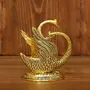 MEENAKARI ENAMEL PRODUCTS Oxidize Metal Decorative Golden Swan Duck Shape Napkin Tissue Paper Holder for Kitchen Dining Table (Size L*B*H :10 x 7 x 11 cm Golden), 4 image