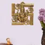MEENAKARI ENAMEL PRODUCTS Metal Lord Ganesh on Om Swastik Wall Hanging, 2 image