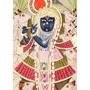 PICHWAI- PAINTED TEMPLE HANGING Large Pichwai Painting Print Shrinathji with his Cows Size 24X34 Inches Multicolour, 5 image