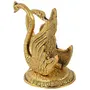MEENAKARI ENAMEL PRODUCTS Oxidize Metal Decorative Golden Swan Duck Shape Napkin Tissue Paper Holder for Kitchen Dining Table (Size L*B*H :10 x 7 x 11 cm Golden), 3 image