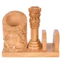 MEENAKARI ENAMEL PRODUCTS Nature Wooden Pen Stand Visiting Card Holder for Child Desk Office Use and Gifts, 5 image