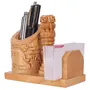 MEENAKARI ENAMEL PRODUCTS Nature Wooden Pen Stand Visiting Card Holder for Child Desk Office Use and Gifts, 3 image