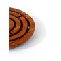 SAHARANPUR HANDICRAFTS Handcrafted Wooden Labyrinth Board Game Ball in Puzzle Toys - Indoor/Outdoor Puzzle Game Gifts for Kids /Boys /Girls | Wooden Board Brain Teaser Games Fun Game for Kids (6 inch), 2 image