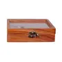 SAHARANPUR HANDICRAFTS Store Wooden Utility/Masala Box Spice Box - Sheesham Wood Spice Box Container with Transparent Top - Spice Box Holder(1Pc Wooden Spoon Free), 3 image