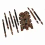 SAHARANPUR HANDICRAFTS Land Handmade Wooden Carving Bangle Holder Jewellery Stand for Women (12 Inches), 2 image