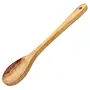 SAHARANPUR HANDICRAFTS Wooden Cooking Spoon Set with Spatulas for Non-Stick Pan Holder|Antibacterial Neem Wood Kitchen Utensil Cooking Set Non Scratch for Cooking & Serving with Small Spoon - Brown Pack of 7, 3 image